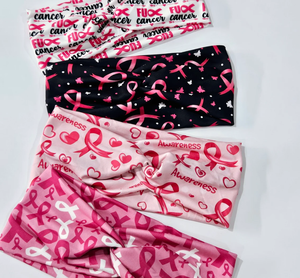 Bandeau de sensibilisation au cancer du sein pour femmes filles bandeau <span class=keywords><strong>ruban</strong></span> <span class=keywords><strong>rose</strong></span> anticancer bandeau torsadé <span class=keywords><strong>rose</strong></span> pour le mois de sensibilisation d'<span class=keywords><strong>octobre</strong></span> - Product Image 5