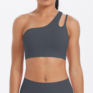 2025 nuovo Sportswear Activewear Top senza schienale Yoga palestra allenamento Fitness con cinturino singolo reggiseno sportivo da donna - Product Image 4