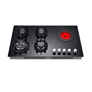 Top Cooktop 5 Burner <b>Cooker</b> Gas Stove with CE Certificate Cooking Appliance Tempered Glass 900 mm Gas Stove Kitchen Gas Hob - Product Image 2