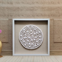 Nouveau matériau écologique fait à la main, mur de cadre d'ombre, décoration artistique de la maison