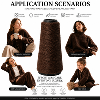 Laine de mouton teinte en chenille acrylique nylon 2/32 Nm, qualité export stable, pour vêtements d'hiver, lavable en machine