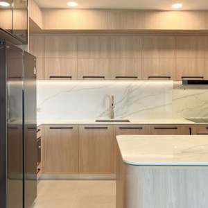 Meubles de cuisine européens et américains, ensemble de meubles de cuisine en bois massif de luxe, meubles de cuisine en bois sculpté antique - Product Image 5