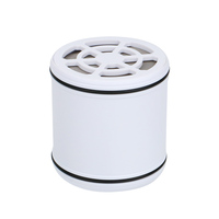Pommeau de douche minéral moderne à plusieurs étages KDF Remplacement de la tête haute pression Fixation fixe noire Filtre de douche KDF à plusieurs étages