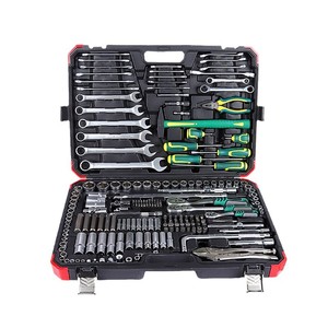 Ensemble d'outils de réparation de moteur de voiture de 202 pièces comprenant des pinces, un marteau, une clé à cliquet, un tournevis, des embouts, des pinces hexagonales - Product Image 3