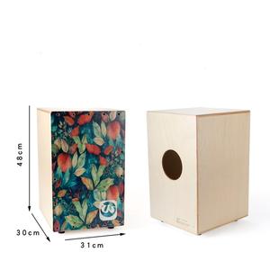 Caixa de madeira artística pintada para instrumentos musicais, conjunto de bateristas de fornecimento de fábrica Walter, cajon - Product Image 3