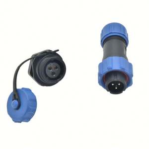 ขั้วต่ออิเล็กทรอนิกส์ SP13แบบ DIN ไฟ LED กลางแจ้ง3ขาปลั๊กไฟกันน้ำสำหรับติดตั้งพลังงานพร้อมกล่องพีซี - Product Image 1