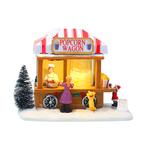 Casa de Navidad creativa, luz Led, Mini resina, vista de nieve, decoración de Casa de Navidad, mesa <span class=keywords><strong>Musical</strong></span>, casa de Navidad luminosa, <span class=keywords><strong>pueblo</strong></span> - Product Image 3