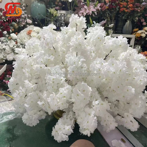ดอกไม้ประดิษฐ์สีขาวล้วนสำหรับจัดโต๊ะงานอีเว้นท์  ดอกซากุระสีขาวบริสุทธิ์ทรงกลมสำหรับงานแต่งงาน - Product Image 3