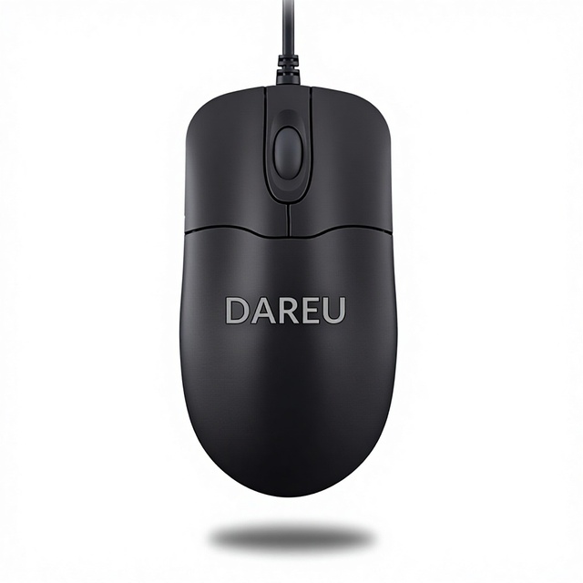 LM101 DAREU Optical Wired Mouse with Ergonomic Design 3 Buttons for Laptop/ Desktop Business Office Home Use Gaming USB in Stock