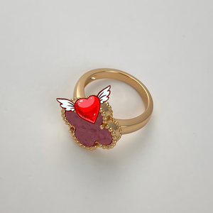 <span class=keywords><strong>Anillo</strong></span> de Plata de Ley S925 Original Chapado en <span class=keywords><strong>Oro</strong></span> de 18K con Trébol de Cuatro Hojas, Se Puede Solicitar el Catálogo de Van Cleef al Vendedor - Product Image 5