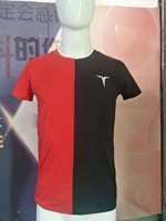 Kaos Pria Oversize Dua Warna (Setengah Hitam Setengah Putih) dengan Logo Custom