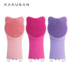Kks Tùy Chỉnh Không Thấm Nước Điện Siêu Âm Mặt Massage Rửa Spa Sonic Silicone Da Mặt Trẻ Hóa Chúng Tôi Anh Za EU Mụn Trứng Cá - Product Image 1