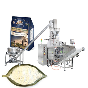 Máquina Automática de Llenado, Sellado y Etiquetado de Polvo para Bolsas de Plástico de Grado Alimenticio con Sistema Motorizado - Product Image 1