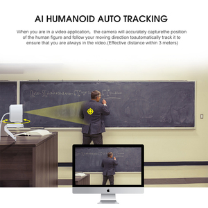 EDUP ai tự động lấy nét 4K 1920*1080 PC <span class=keywords><strong>Webcam</strong></span> cho máy tính Vòng LED ánh sáng mềm vẻ đẹp chế độ centre C vị trí theo dõi - Product Image 3