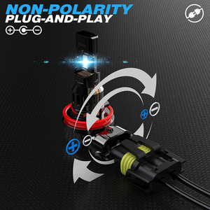 ไฟหน้ารถ <span class=keywords><strong>H1</strong></span> H7 H3 H4 HB4 HB3 9006ไฟ LED H8สำหรับไฟหน้ารถยนต์ของหลอดไฟตัดหมอก4300K 6000K 8000K 12V 24V - Product Image 6