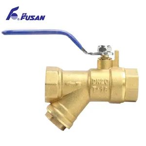 Encaixe de tubulação de aquecimento de ar da água da fábrica chinesa 1/2-2 polegadas filtro de bronze tipo y com alça longa