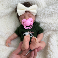 Poupées Reborn Réalistes de 30 cm pour Filles, Cheveux Implantés, Peau Peinte, Teint Personnalisé, Poupée Compagnon pour la Thérapie et le Soulagement du Stress