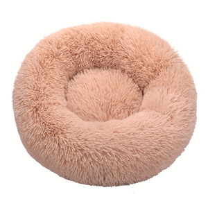 Wholesale Round Dog <strong>Bed</strong> Luxury Waterproof <strong>Memory</strong> <strong>Foam</strong> Cute Soft Plush Faux Fur <strong>Cat</strong> Pet <strong>Bed</strong> - Product Image 1