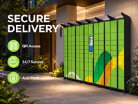Casier intelligent pour colis, armoire de livraison électronique, borne de récupération en libre-service par code QR, pour appartements, communautés et bureaux