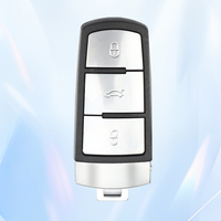 Porte-clés de voiture MS 3 boutons 433MHz ID48 Chip pour VW Volkswagen Passat B6 3C B7 Magotan CC Half Smart Blank Key