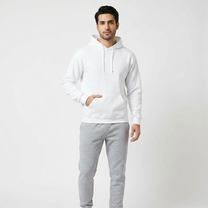 Sudaderas con capucha de diseño OEM, 50% algodón, 50% poliéster, manga larga, bordado personalizado, sudaderas extragrandes para hombre, precio al por mayor - Product Image 1