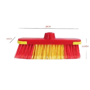 Brosse robuste nettoyage des sols intérieurs balai de balayage brosse de balayage de route en plastique industriel balai avec manche long