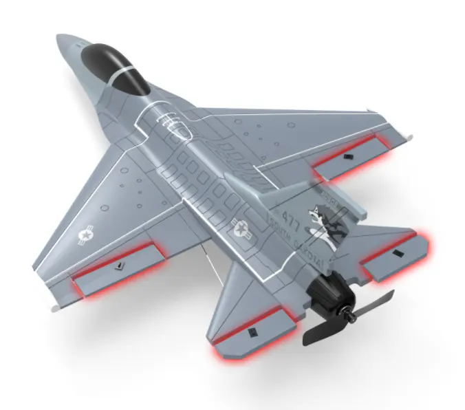 New HOSHI VOLANTEXRC F-16 F16 4-CH Jet Fighting RTF With Xpilot Stabilizer Perfect For Beginners (761-10) RC Glider