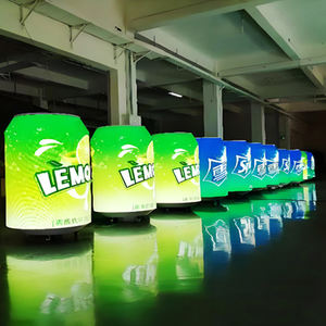 Pantalla <span class=keywords><strong>LED</strong></span> Creativa con Forma de Lata de Cerveza para Publicidad, Pantalla Innovadora con Forma Especial, Módulo <span class=keywords><strong>LED</strong></span> Flexible para Bebidas - Product Image 1