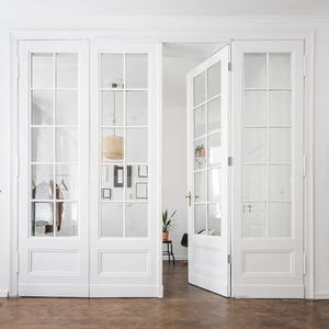 Puerta Francesa Moderna de Aluminio con Doble Acristalamiento, Puerta Exterior Resistente a Impactos para Patio y Balcón - Product Image 5