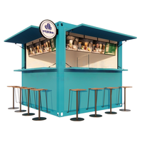 Kiosque de café préfabriqué de 10 pieds pour la restauration rapide, bar extérieur et bureau à domicile