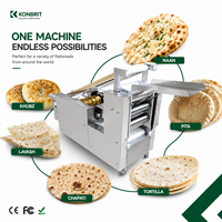 Machine automatique à tortillas, chapatis, rotis, pains arabes et pita, 90 pièces/min, entièrement automatique