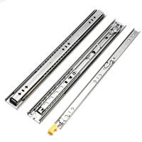 Correderas para Cajones de Acero Inoxidable 304 de 53 mm, Longitud Personalizada, 100 kg, Rodamientos de Bolas de Alta Resistencia con Bloqueo, Herrajes para Muebles OEM