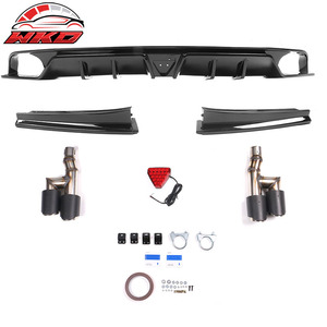 Fits For Civic EX/Touring/SI 22-26 Gloss Black Rear Bumper Lip W/ Quad Exhaust Tips Auto Parts Automotive Accessories - Product Image 3