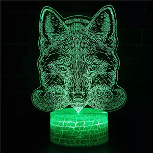 Bébé Enfants <span class=keywords><strong>anime</strong></span> licorne 3D Led Veilleuse <span class=keywords><strong>anime</strong></span> 7 Couleur Changeante Lampe De Table - Product Image 4