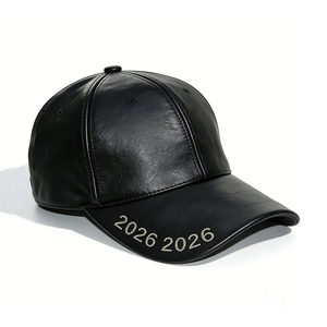 Casquette de baseball en cuir brodé 2026, ajustable, vierge, pour hommes et femmes, logo personnalisé, vente en gros - Product Image 5