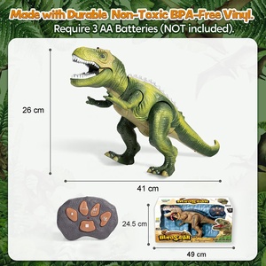 Robot dinosaure <span class=keywords><strong>t</strong></span>élécommandé pour enfants, jouet réaliste <span class=keywords><strong>t</strong></span>-<span class=keywords><strong>rex</strong></span> avec œil brillant et <span class=keywords><strong>t</strong></span>ête tremblante - Product Image 6