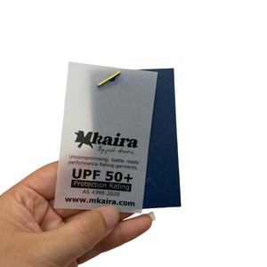 Aangepaste Blauwe Kaart Hangtags Logo Reliëf Matte Afwerking Calquing Papier Pinnen Nylon Koord Voor Kleding Schoenen Anti-Namaak In-Mal - Product Image 4