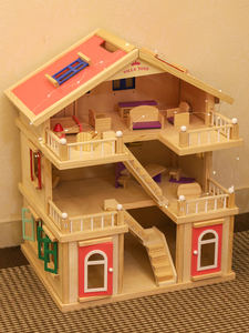 Haute qualité enfants éducatifs aides pédagogiques apprentissage créatif éducatif apprentissage Simulation jouet en bois <span class=keywords><strong>maison</strong></span> pour les enfants - Product Image 3