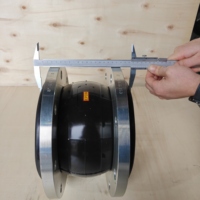 Joint d'expansion en caoutchouc EPDM haute température, connecteur flexible à bride pour conduits d'air industriels et de climatisation