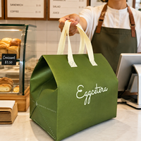 Sac isotherme personnalisé en tissu non tissé laminé avec logo, imperméable et portable pour gâteaux et pains