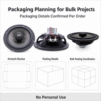 Haut-parleur coaxial de voiture personnalisé de 6,5 pouces avec cône en carbone et panier en aluminium pour projets de marques audio automobiles OEM ODM 500 paires