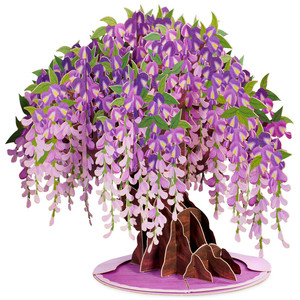 Thiết kế mới Quà Tặng Thẻ giấy 3D cây Wisteria pop-up thiệp chúc mừng ba chiều cho món quà sinh nhật - Product Image 6