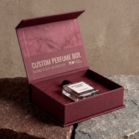 Confezione Regalo Premium Personalizzata per Colonia Rossa e Scatola Magnetica per Profumo con Scatola in Carta Profumata e Confezione per Collezione di Profumi