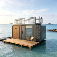Cabine Apple Moderne Préfabriquée pour Glamping en Plein Air, Hébergement, Villa, Entrepôt, Bâtiment de Bureau - Maison Conteneur sur Mesure