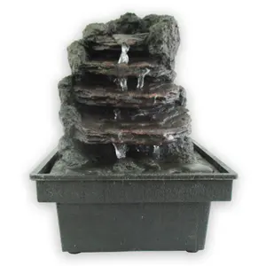 Indoor Mini Steingarten Wasser brunnen Geschenk batterie betriebene Wohn accessoires