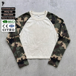 Custom Design Streetwear Vintage Thermal Waffle Knit <b>Long</b> <b>Sleeve</b> T <b>Shirt</b> Camo Pullover Tee Oversize Acid Wash T <b>Shirt</b> - Product Image 1