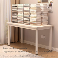 Petit bureau d'ordinateur de jeu blanc moderne en bois massif pour la maison, le bureau ou la chambre à coucher, fourniture d'usine en gros