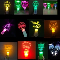 Bâton lumineux LED en acrylique Star Support avec télécommande, couleurs RGB changeantes, portable, personnalisable, pour promotion, fêtes et concerts