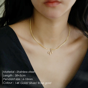 Collar de Constelación con Cadena de Caja eManco, 12 Horóscopos, Joyería Clásica de Acero Inoxidable para Compromiso, Accesorios Unisex DIY, 48 Horas - Product Image 3