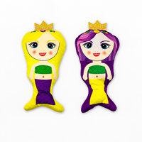 Großhandel Lila Grün Gold Mardi Gras Plüschtiere Mix für Karnevalsumzüge Partygeschenke